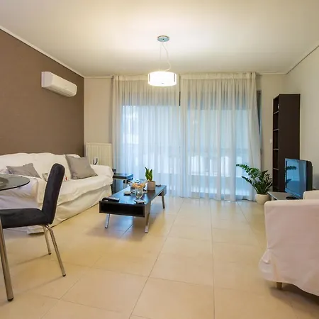 Apartment Lovely New βuild Flat Near Metro - Free Parking *